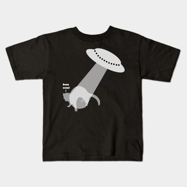 Ferret Abduction Kids T-Shirt by FerretMerch